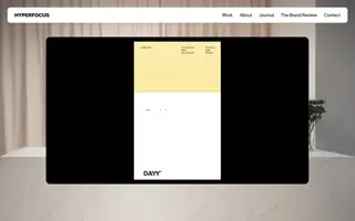 Hyperfocus homepage website preview