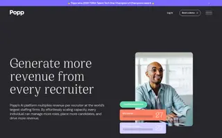 Popp homepage website preview