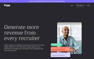Popp homepage website preview