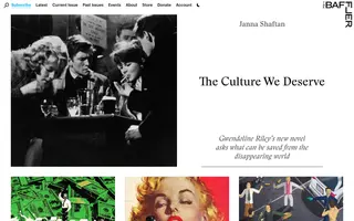 The Baffler homepage website preview