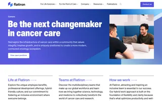 Flatiron homepage website preview