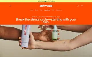 Selfmade homepage website preview