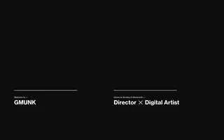 Gmunk homepage website preview