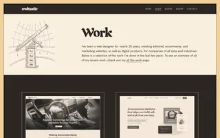 Owltastic homepage website preview
