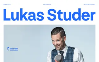 Lukas Studer homepage website preview