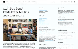 Fontef homepage website preview