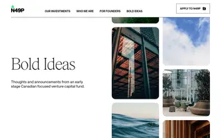 N49P homepage website preview