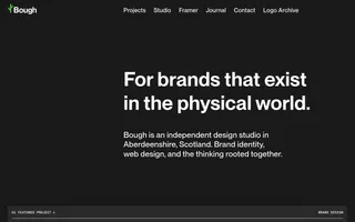 Bough homepage website preview