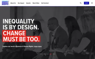 RFK Human Rights homepage website preview
