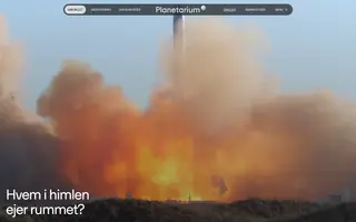 Planetarium homepage website preview