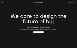 Actio.Design homepage website preview