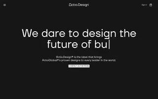 Actio.Design homepage website preview