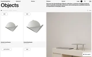 QuadroDesign homepage website preview