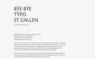 Tÿpo St.Gallen homepage website preview