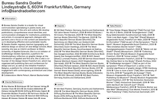 Sandra Doeller homepage website preview
