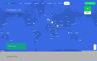 Exeron homepage website preview