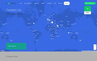 Exeron homepage website preview