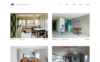 straight design lab homepage website preview