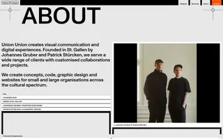 Union Union homepage website preview