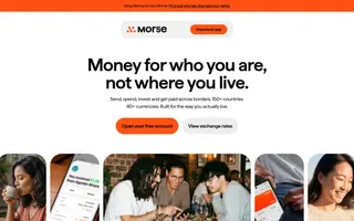 Morse homepage website preview