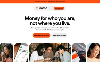 Morse homepage website preview