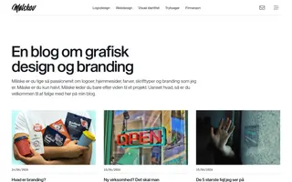 Mølskov Studio homepage website preview