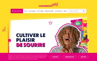 Carambar & Co homepage website preview