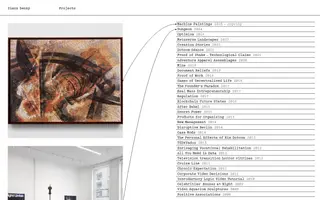 Simon Denny homepage website preview