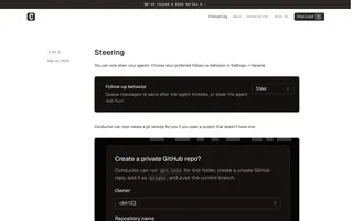 Conductor homepage website preview