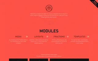 Mueller Grid System homepage website preview