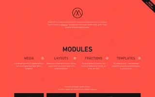 Mueller Grid System homepage website preview