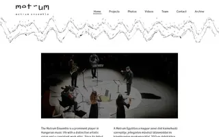 Metrum Ensemble homepage website preview