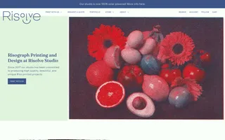 Risolve Studio homepage website preview