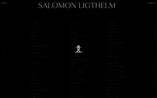 Salomon Ligthelm homepage website preview