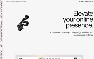Bornfight Studio homepage website preview