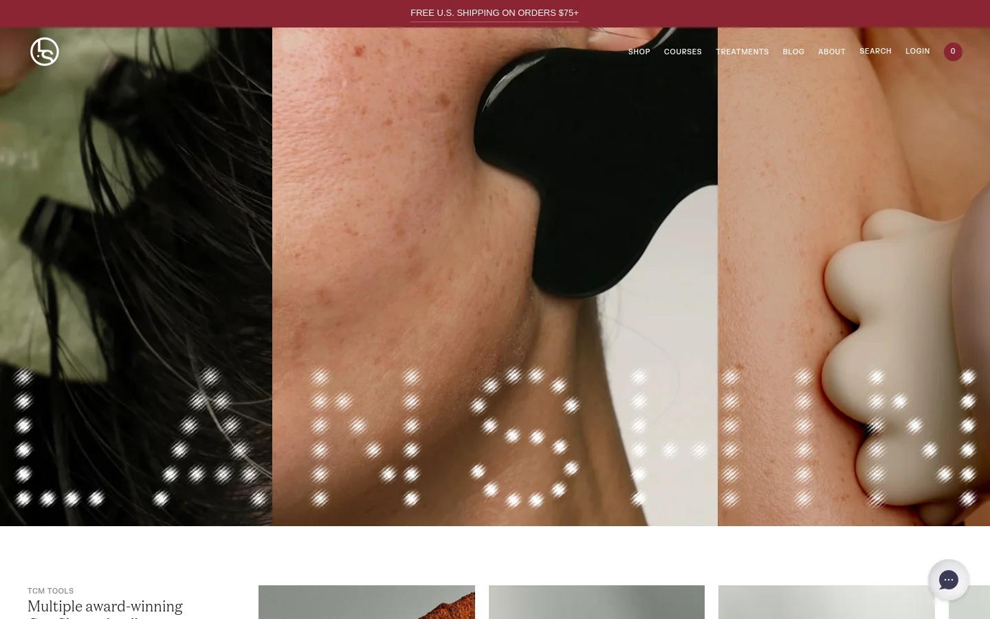 Lanshin homepage desktop website screenshot