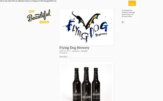 Oh Beautiful Beer homepage website preview