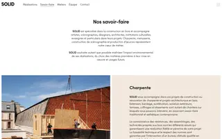 Solid homepage website preview