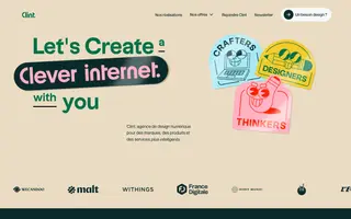 Clint Agency homepage website preview