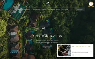 Jannata Resort & Spa homepage website preview