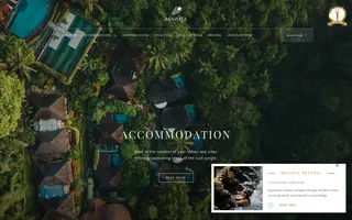 Jannata Resort & Spa homepage website preview