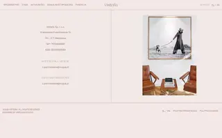 Visteria homepage website preview