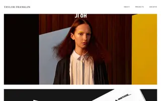 Taylor Franklin homepage website preview