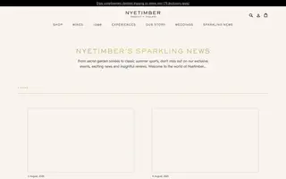 Nyetimber homepage website preview