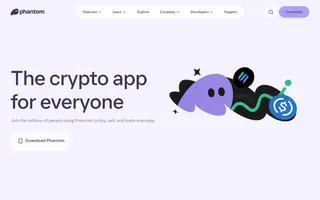 Phantom homepage website preview