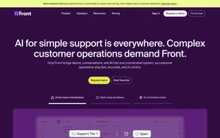 Front homepage website preview