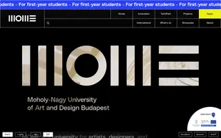 MOME homepage website preview
