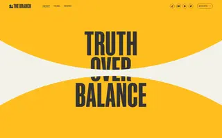 The Branch homepage website preview