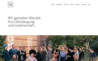 think moto homepage website preview