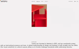 Yatofu homepage website preview